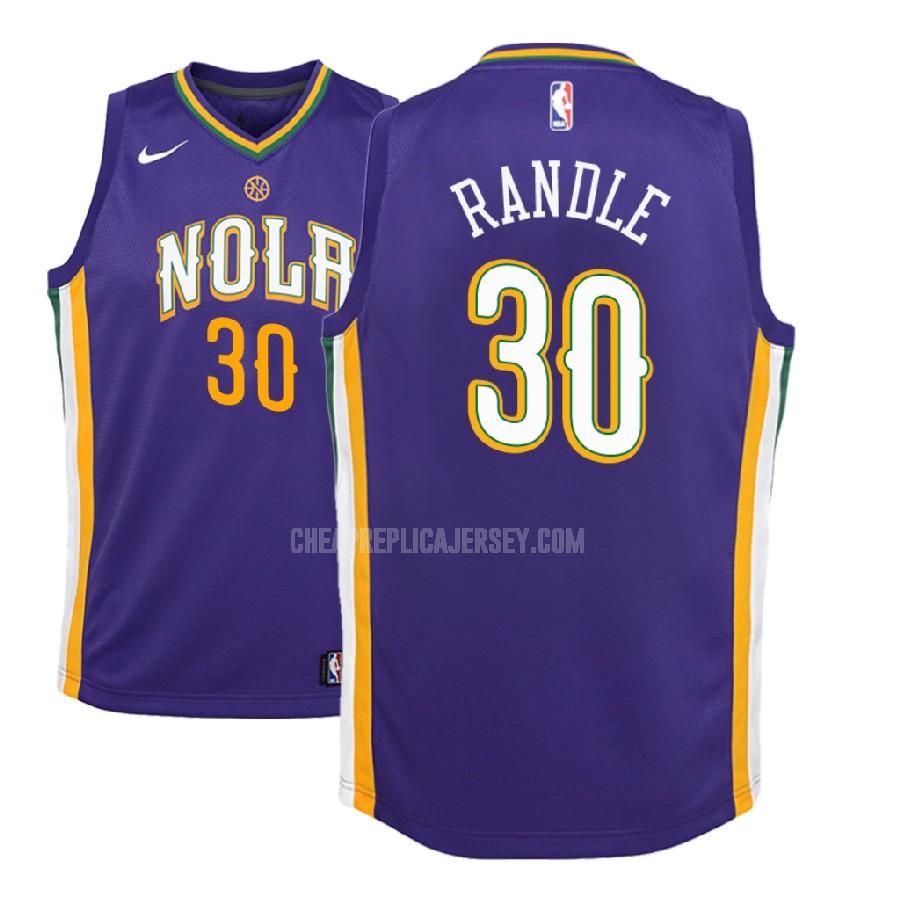 2018-19 youth new orleans pelicans julius randle 30 purple city edition replica jersey