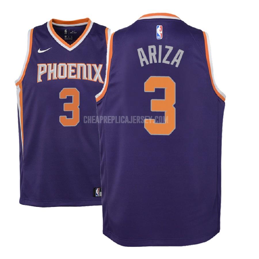2018-19 youth phoenix suns trevor ariza 3 purple icon replica jersey