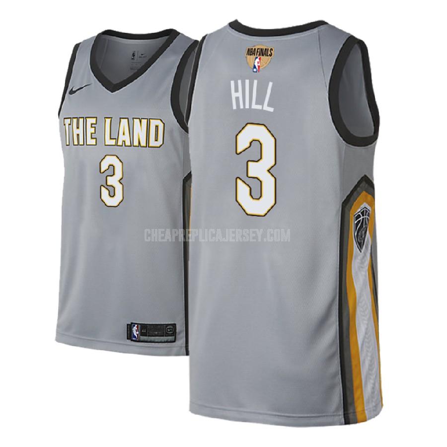 2018 men's cleveland cavaliers george hill 3 gray city edition replica jersey