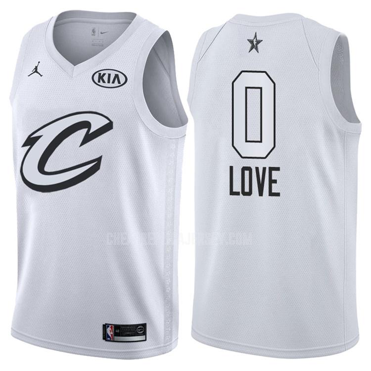 2018 men's cleveland cavaliers kevin love 0 white nba all-star replica jersey