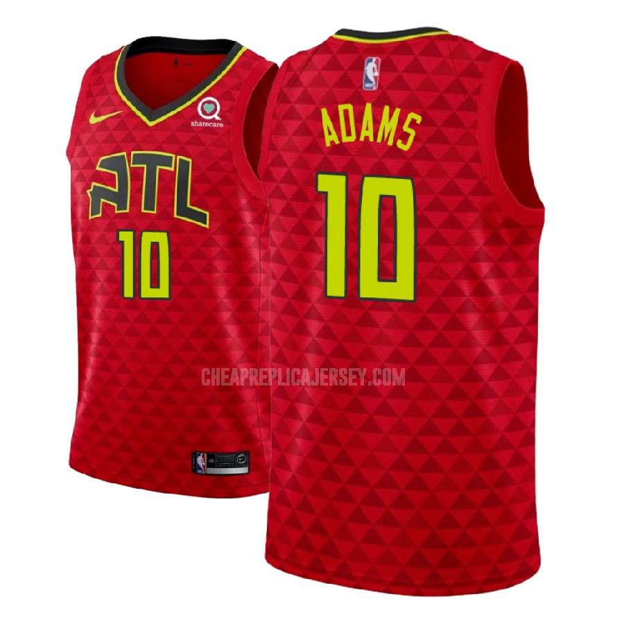2018 nba draft men's atlanta hawks jaylen adams 10 red statement replica jersey