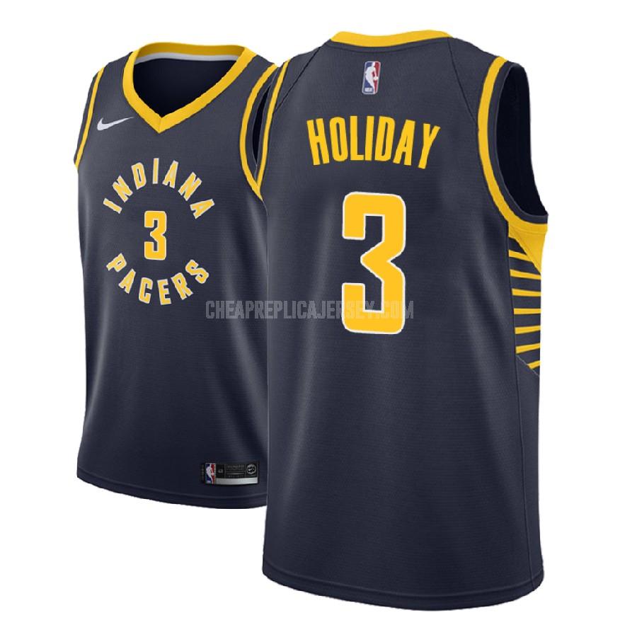2018 nba draft men's indiana pacers aaron holiday 3 navy icon replica jersey