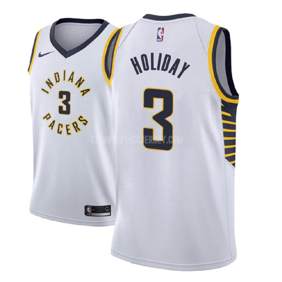 2018 nba draft men's indiana pacers aaron holiday 3 white association replica jersey