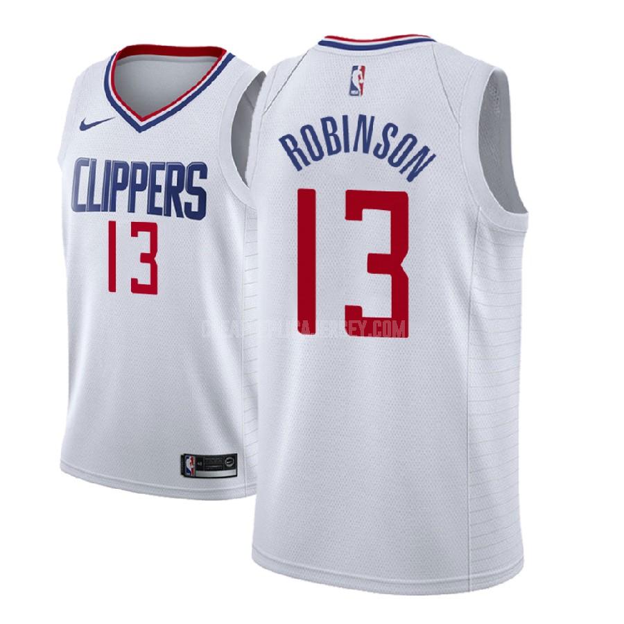 2018 nba draft men's los angeles clippers jerome robinson 13 white association replica jersey