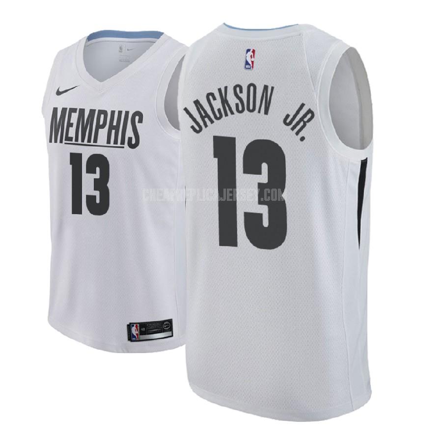 2018 nba draft men's memphis grizzlies jaren jackson jr 13 white city edition replica jersey
