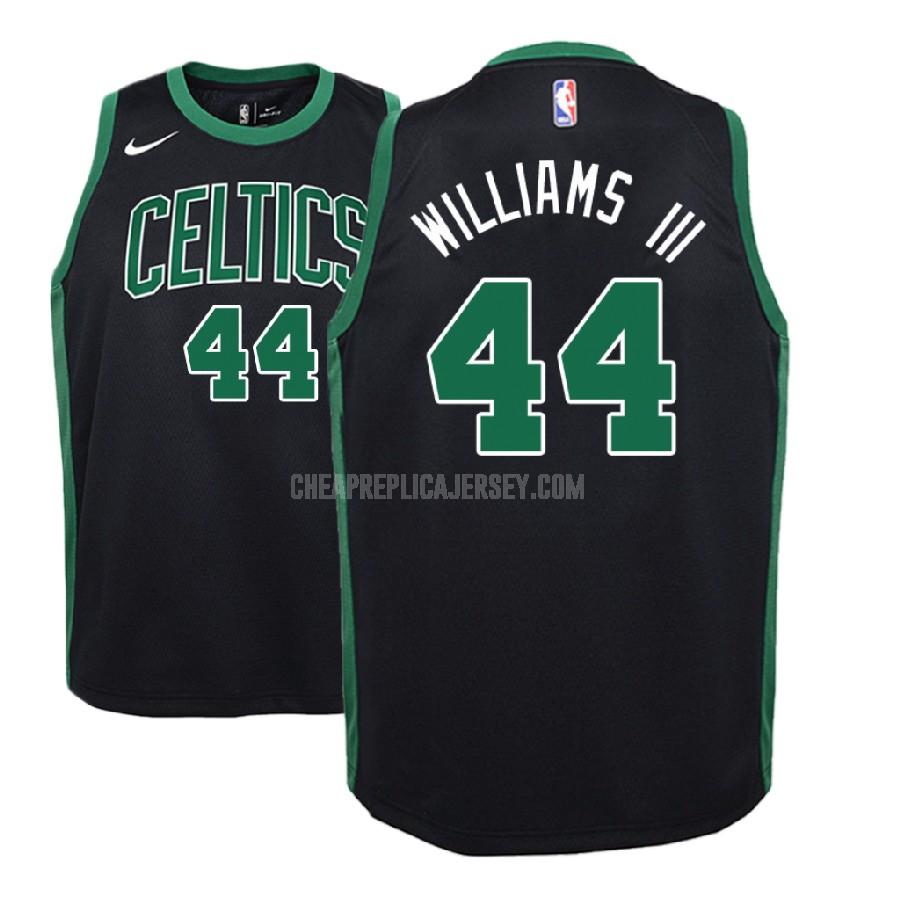 2018 nba draft youth boston celtics robert williams 44 black statement replica jersey