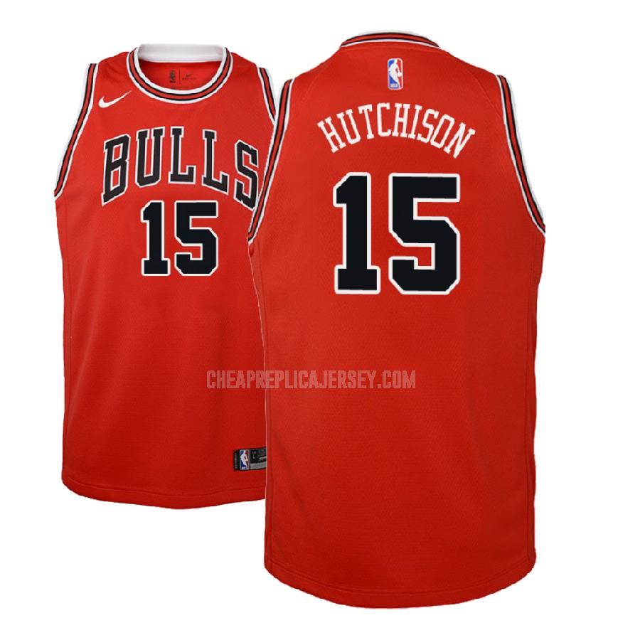 2018 nba draft youth chicago bulls chandler hutchison 15 red icon replica jersey