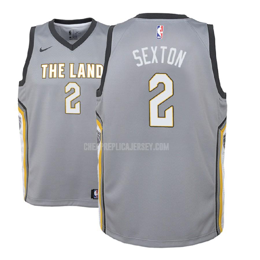 2018 nba draft youth cleveland cavaliers collin sexton 2 gray city edition replica jersey