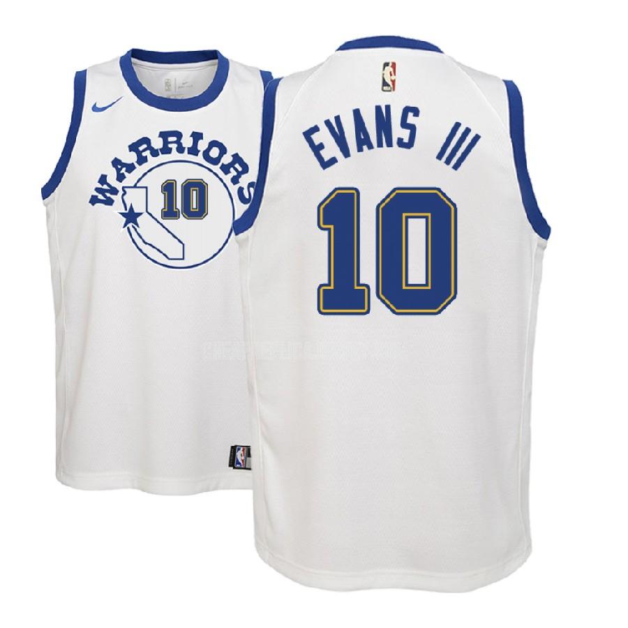 2018 nba draft youth golden state warriors jacob evans iii 10 white classic edition replica jersey