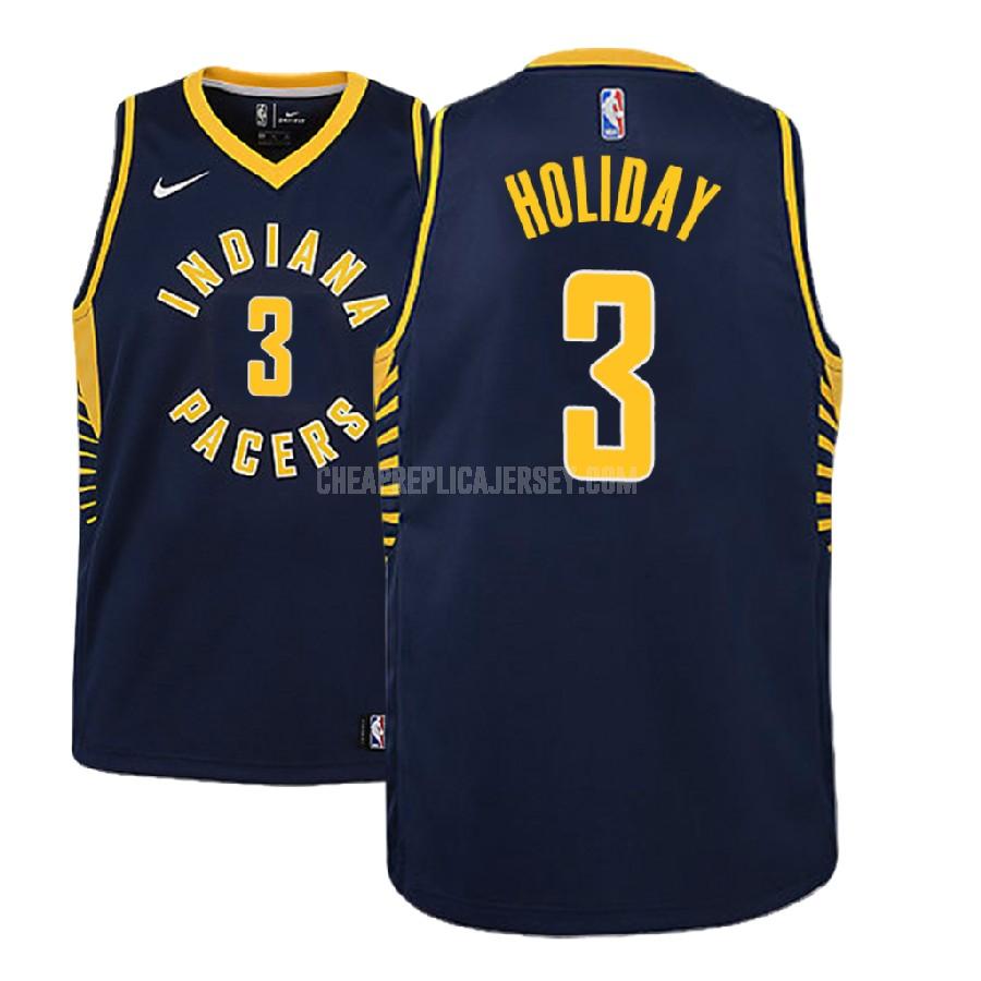 2018 nba draft youth indiana pacers aaron holiday 3 navy icon replica jersey