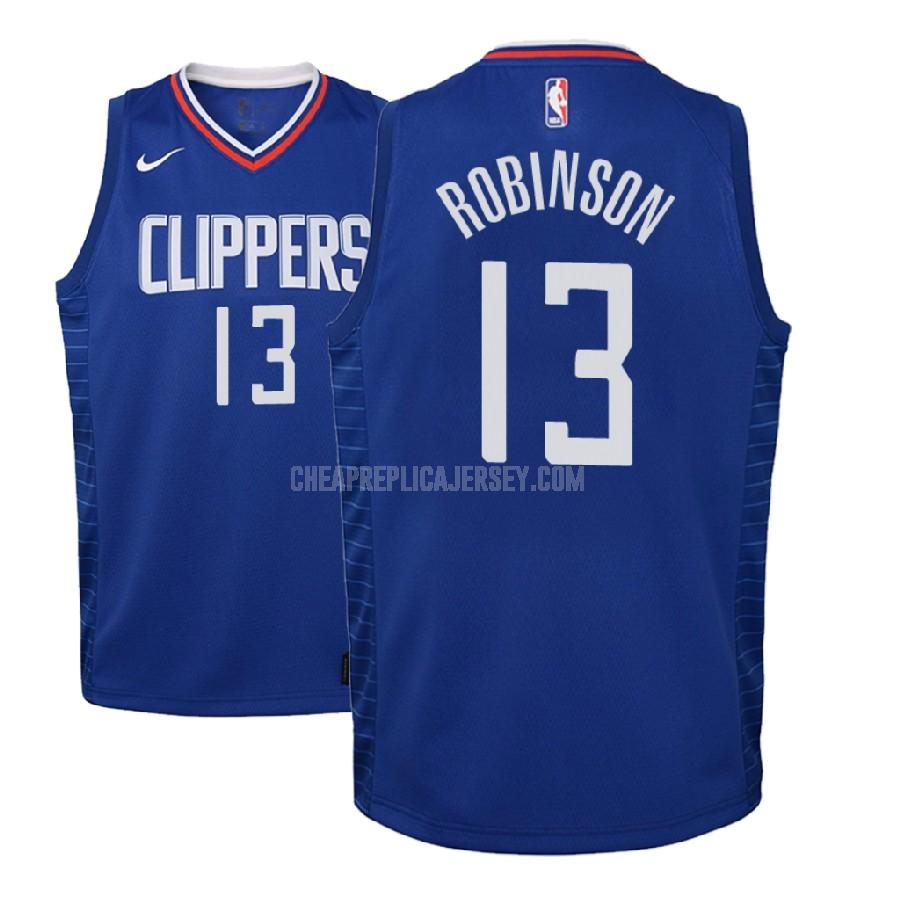 2018 nba draft youth los angeles clippers jerome robinson 13 blue icon replica jersey