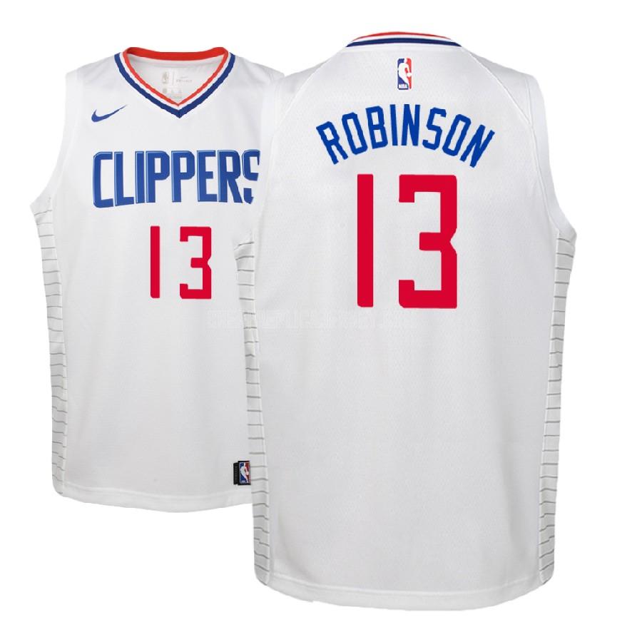 2018 nba draft youth los angeles clippers jerome robinson 13 white association replica jersey