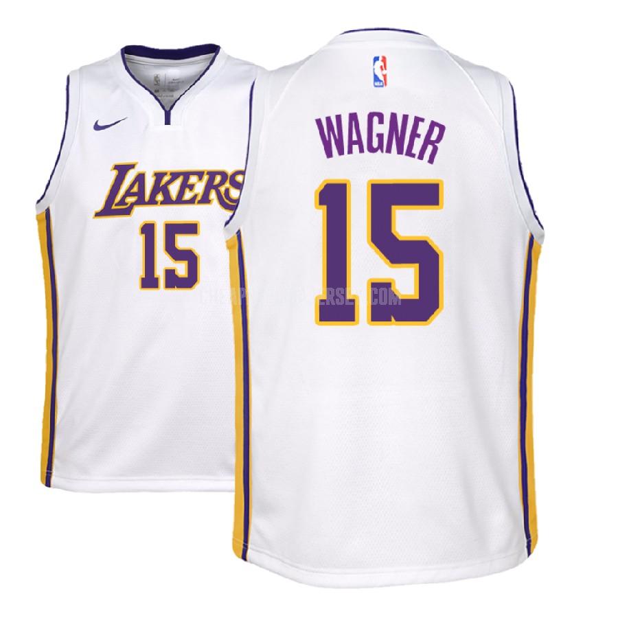 2018 nba draft youth los angeles lakers moritz wagner 15 white association replica jersey