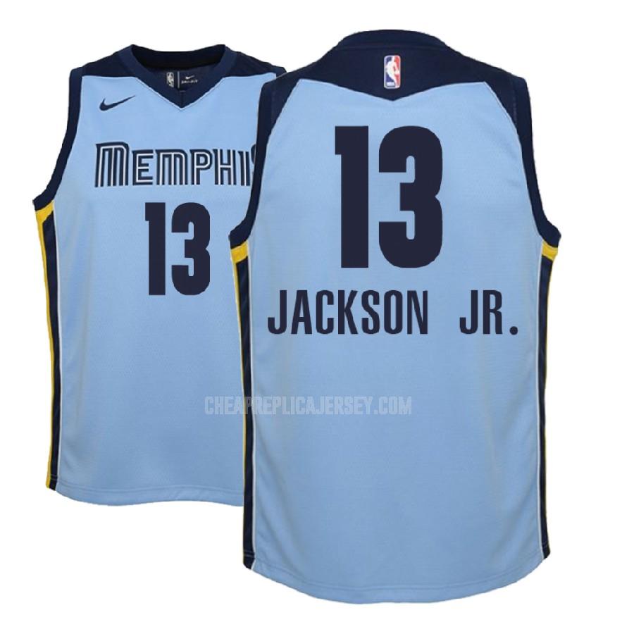 2018 nba draft youth memphis grizzlies jaren jackson jr 13 blue statement replica jersey