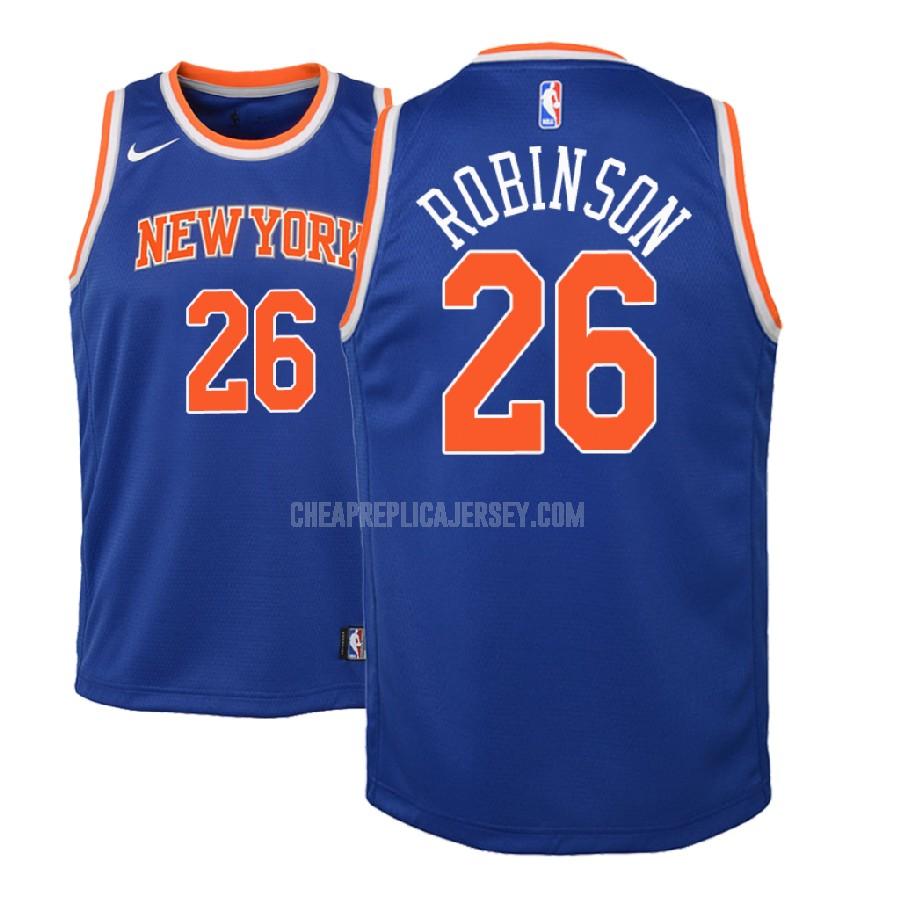 2018 nba draft youth new york knicks mitchell robinson 26 blue icon replica jersey