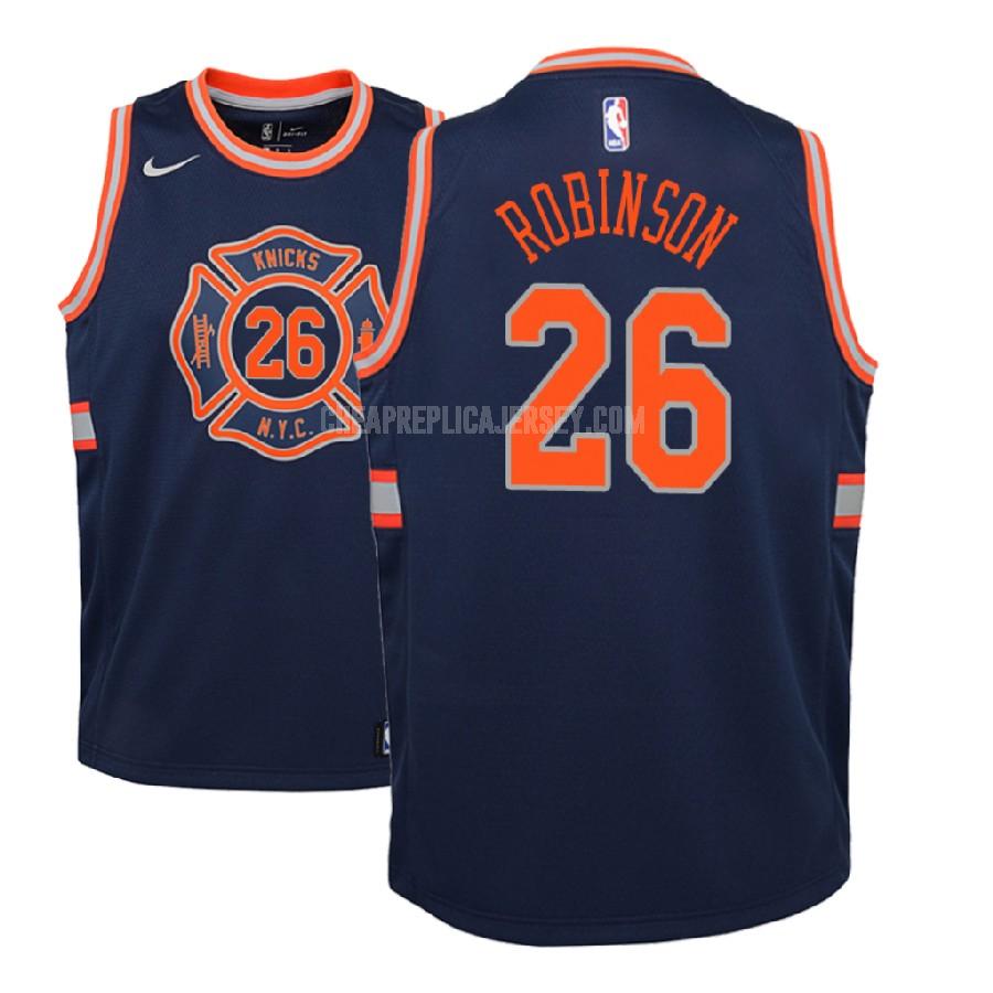 2018 nba draft youth new york knicks mitchell robinson 26 navy city edition replica jersey
