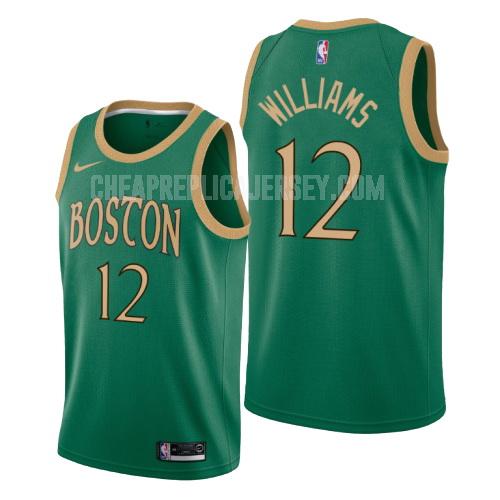 2019-20 men's boston celtics grant williams 12 green city edition replica jersey