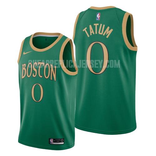 2019-20 men's boston celtics jayson tatum 0 green city edition replica jersey