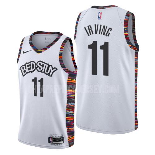 2019-20 men's brooklyn nets kyrie irving 11 white city edition replica jersey