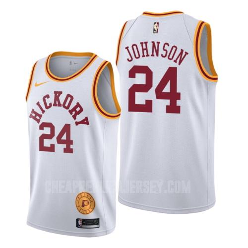 2019-20 men's indiana pacers alize johnson 24 white classic edition replica jersey