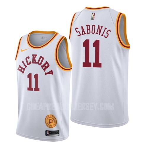 2019-20 men's indiana pacers domantas sabonis 11 white classic edition replica jersey