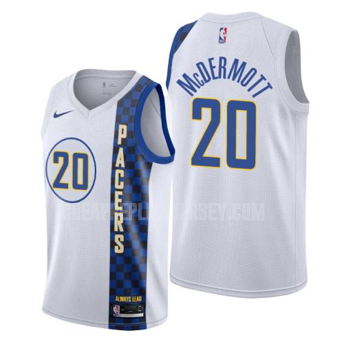 2019-20 men's indiana pacers doug mcdermott 20 white city edition replica jersey