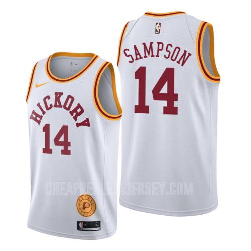 2019-20 men's indiana pacers jakarr sampson 14 white classic edition replica jersey