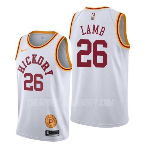 2019-20 men's indiana pacers jeremy lamb 26 white classic edition replica jersey