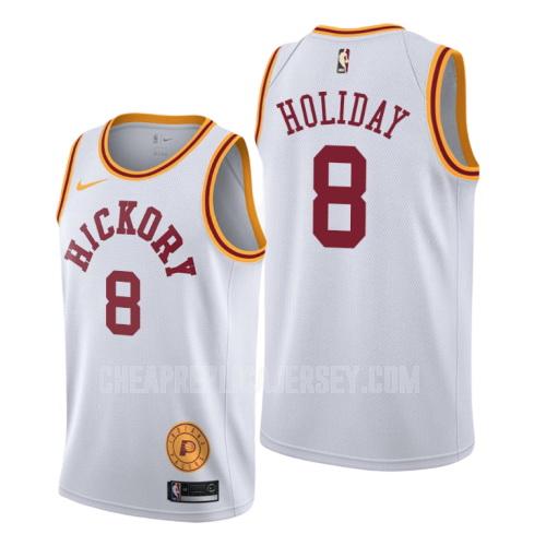 2019-20 men's indiana pacers justin holiday 8 white classic edition replica jersey