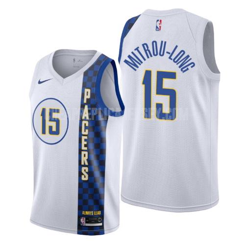 2019-20 men's indiana pacers naz mitrou-long 15 white city edition replica jersey