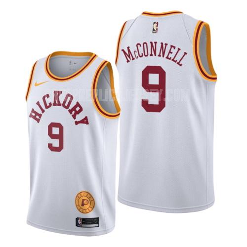 2019-20 men's indiana pacers tj mcconnell 9 white classic edition replica jersey