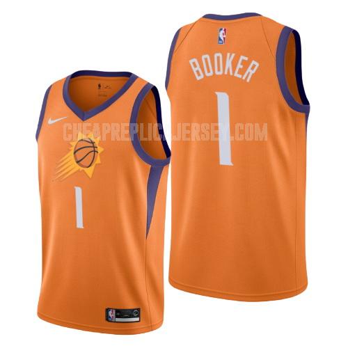 2019-20 men's phoenix suns devin booker 1 orange statement replica jersey