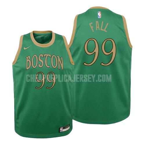 2019-20 youth boston celtics tacko fall 99 green white number replica jersey