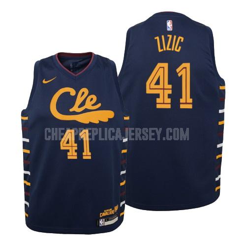 2019-20 youth cleveland cavaliers ante zizic 41 navy city edition replica jersey