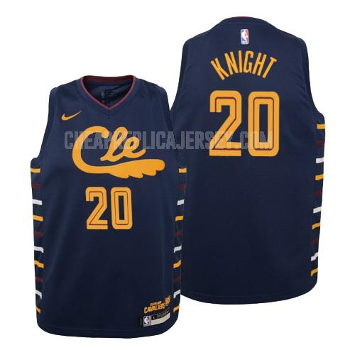 2019-20 youth cleveland cavaliers brandon knight 20 navy city edition replica jersey