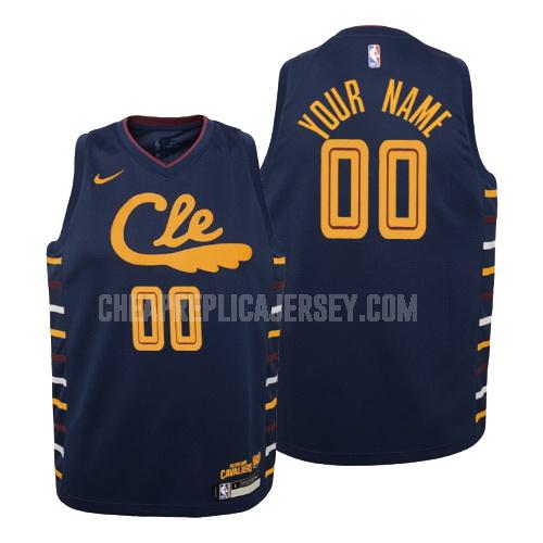 2019-20 youth cleveland cavaliers custom navy city edition replica jersey