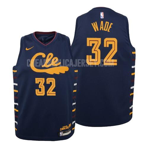 2019-20 youth cleveland cavaliers dean wade 32 navy city edition replica jersey