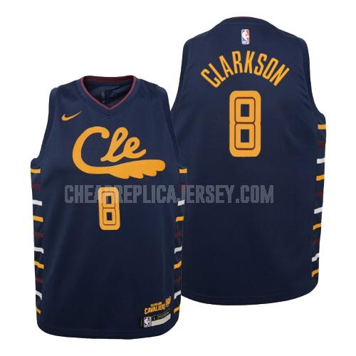 2019-20 youth cleveland cavaliers jordan clarkson 8 navy city edition replica jersey