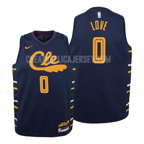 2019-20 youth cleveland cavaliers kevin love 0 navy city edition replica jersey