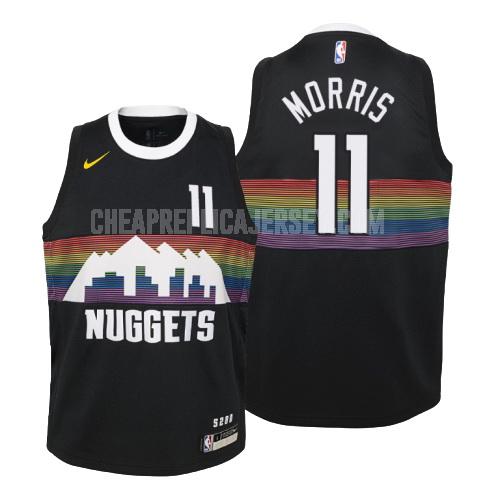 2019-20 youth denver nuggets monte morris 11 black city edition replica jersey