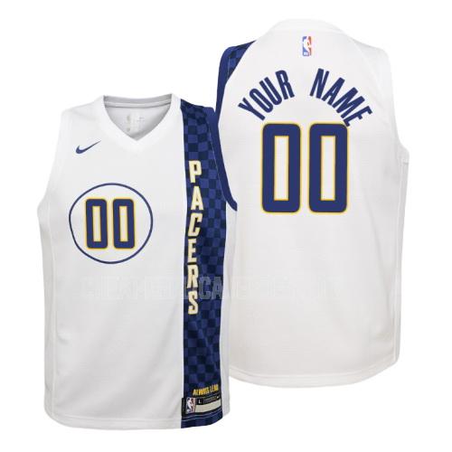2019-20 youth indiana pacers custom white city edition replica jersey