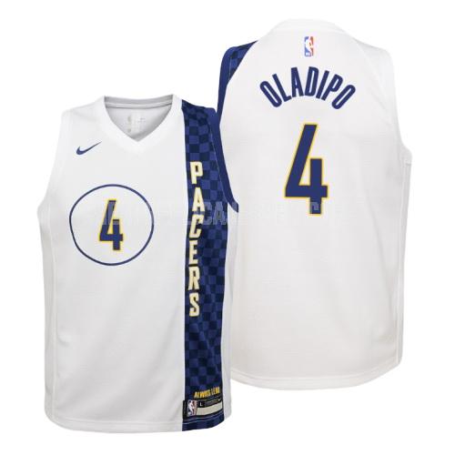 2019-20 youth indiana pacers victor oladipo 4 white city edition replica jersey