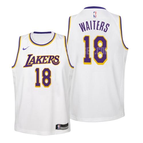2019-20 youth los angeles lakers dion waiters 18 white association replica jersey