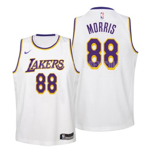 2019-20 youth los angeles lakers markieff morris 88 white association replica jersey