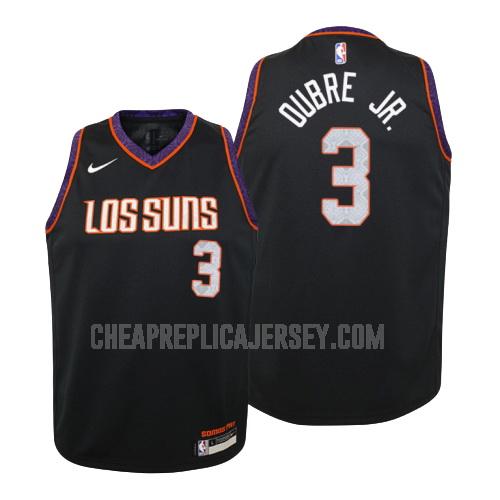 2019-20 youth phoenix suns kelly oubre jr 3 black city edition replica jersey