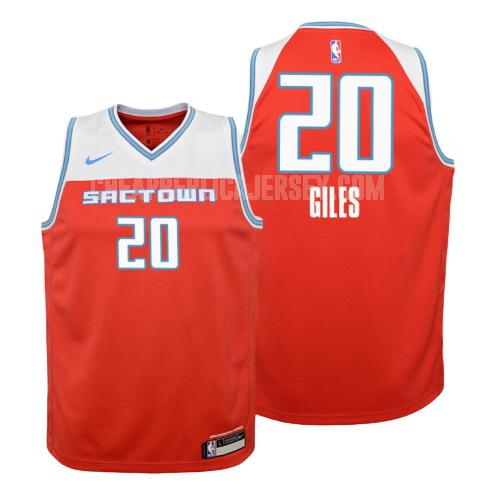 2019-20 youth sacramento kings harry giles 20 red city edition replica jersey