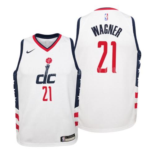 2019-20 youth washington wizards moritz wagner 21 white city edition replica jersey