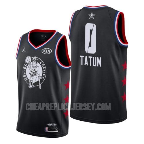 2019 men's boston celtics jayson tatum 0 black nba all-star replica jersey