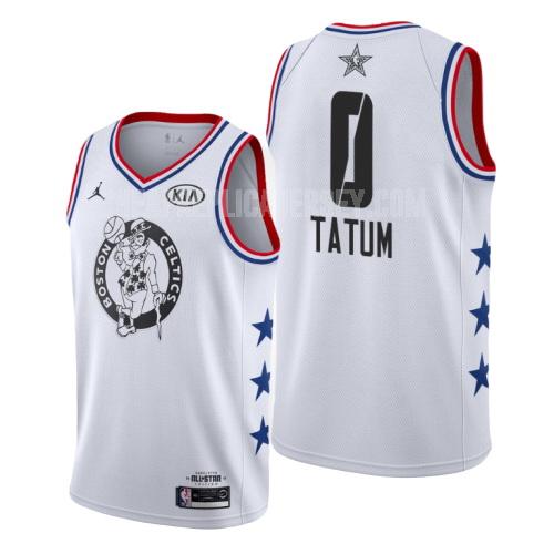2019 men's boston celtics jayson tatum 0 white nba all-star replica jersey