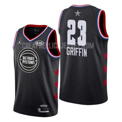 2019 men's detroit pistons blake griffin 23 black nba all-star replica jersey